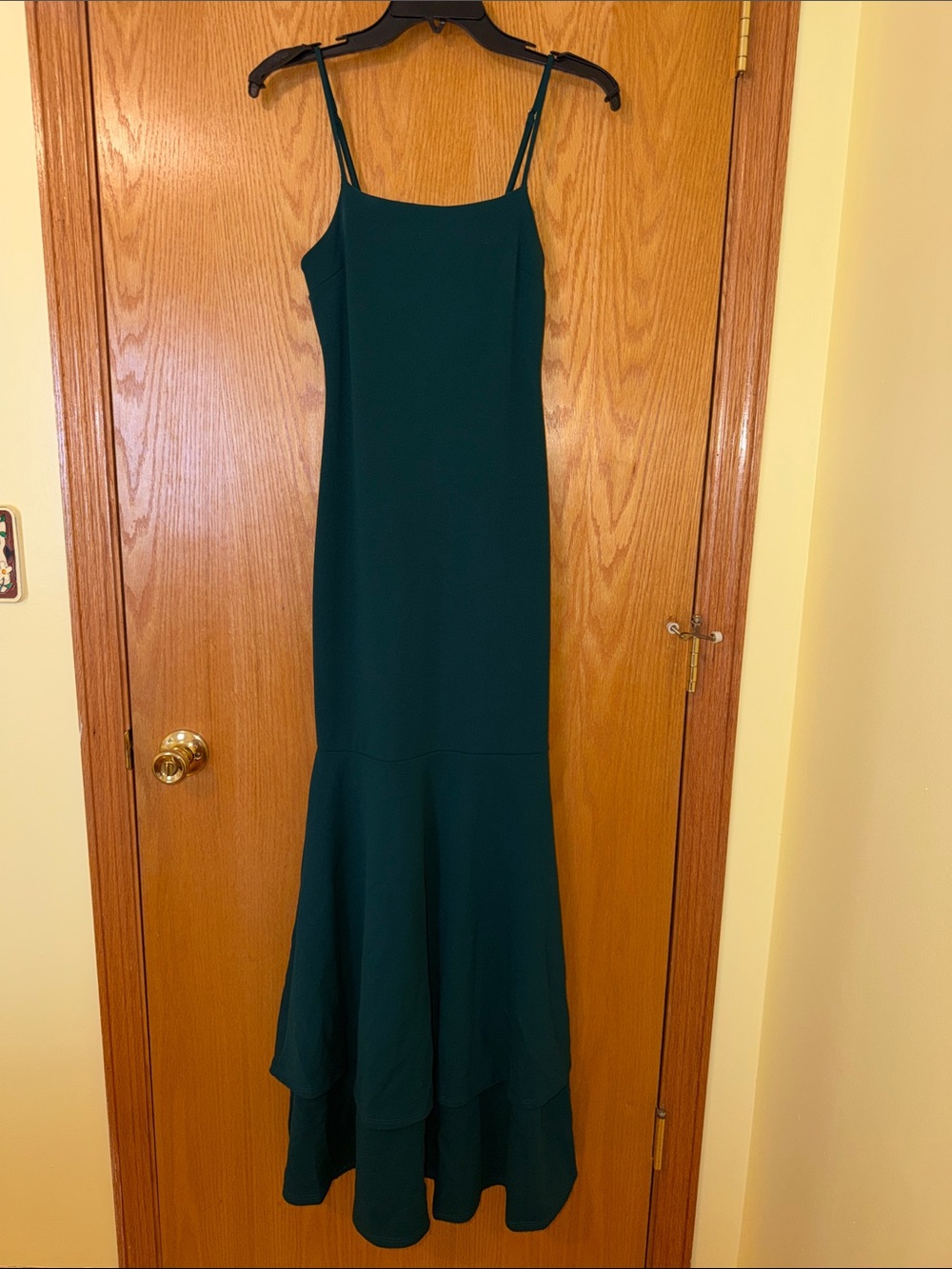 Lulus Forest Green Spaghetti-Strap Maxi Dress